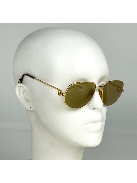 Cartier Trinity Sunglasses Eyewear Metal Gold main image 4